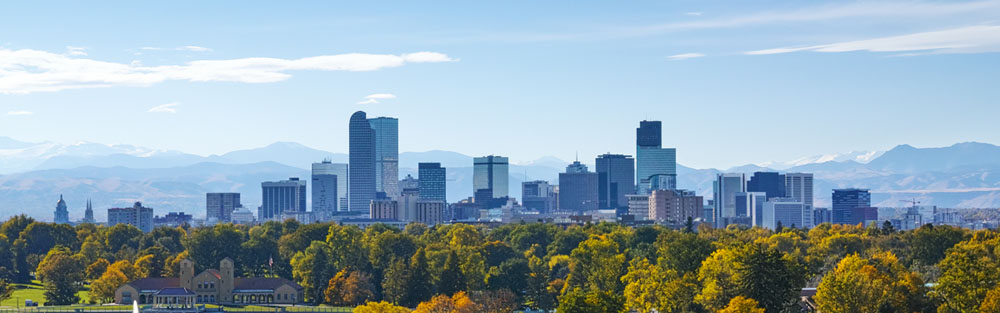 Denver,Skyline,At,Noon